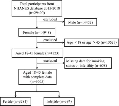 Associations between smoking status and infertility: a cross-sectional analysis among USA women aged 18-45 years